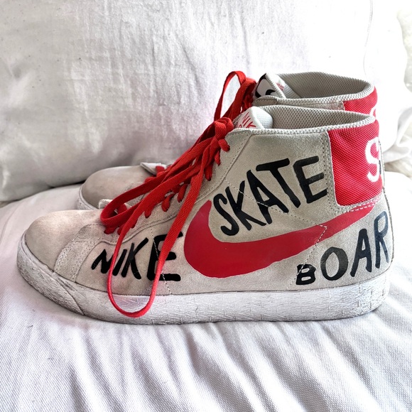 Nike SB Blazer Premium SE Mens Geoff McFetridge 2015 Sneakers - Picture 2 of 10
